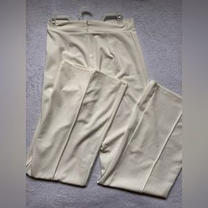 Fashion Nova White Foare Trousers With Seam